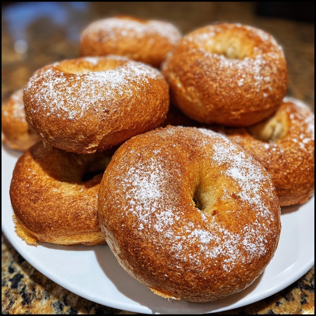 Protein Bagels mit Vanille Protein pur