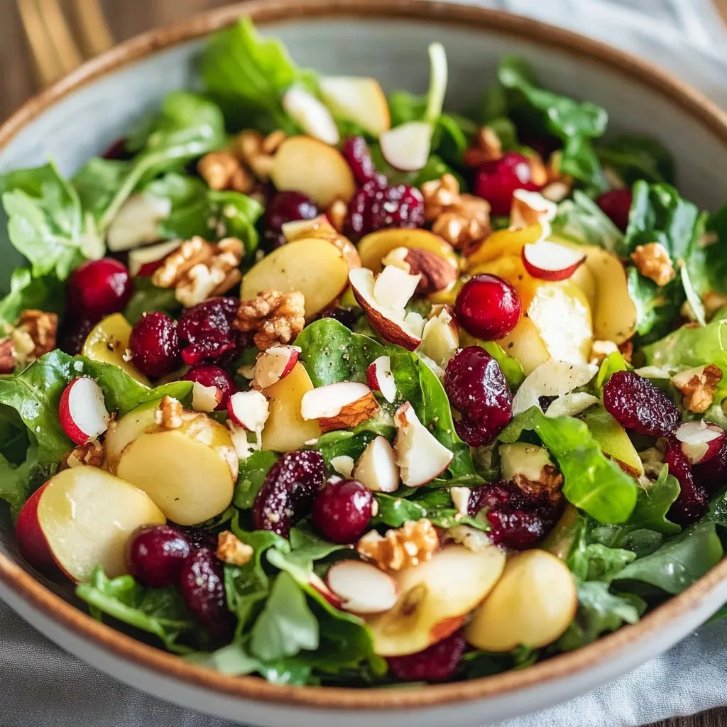 Apfel-Cranberry-Walnuss-Salat